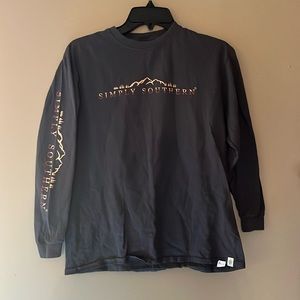 Simply southern collection gray long sleeve